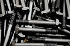 (10) Square Head 5/8-11 x 5" Bolts Unplated A307 15/16" Sq