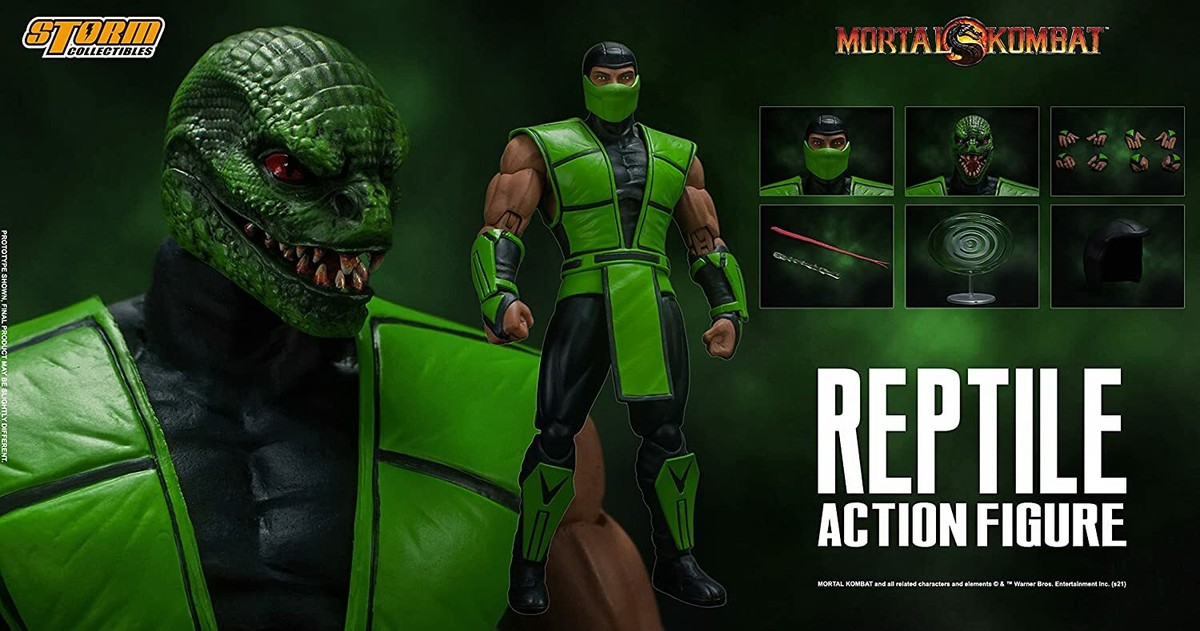 1/12 Mortal Kombat Reptile Action Figure Storm Collectibles | eBay