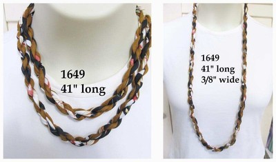 F1649 Unique Rope Necklace, Choker or Belt 41'' Magnetic Clasp