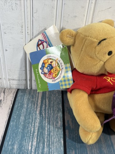 Vintage Winnie The Pooh & Piglet 1999 Disney Friendship Mini Bean Plush 8" PL4 - Picture 3 of 5