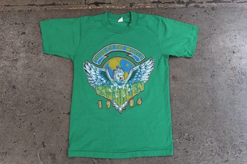 Van Halen Tour Of The World Concert Band T shir 1980s vintage concert t-shirt, vintage, size S, single stitch, B+ condition