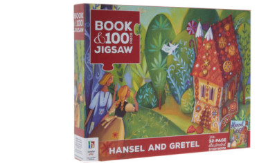 Buch & 100 Teile Puzzle Hänsel & Gretel Hinkler Spiel