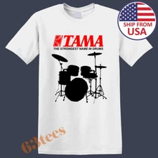 TAMA Drums Men's White Size S to 5XL