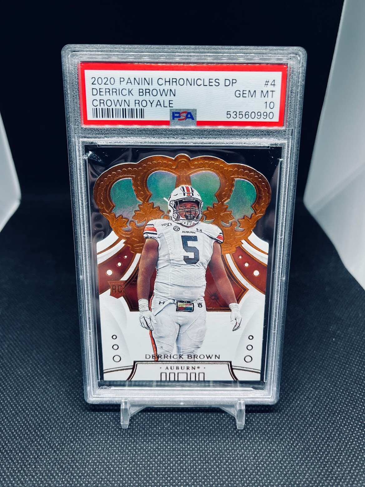 Derrick Brown Panini Chronicles Draft Picks Crown Royale #4 Base