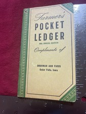 Ancien grand livre de poche fermier John Deere 1954 NOS, Drohman Faris - Cedar Falls.
