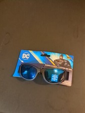 Kids BATMAN Blue Mirror Wraparound Sunglasses 100 UV Shatter Resistant