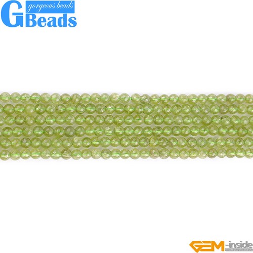 Cuentas sueltas redondas de cuarzo peridoto teñido verde para hacer joyas 15"4 mm 6 mm 8 mm - Imagen 16 de 35