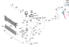 MB CLS C257 BATTERY COOLING SYSTEM FEED COOLANT HOSE LHD A2385017200