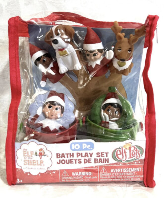 The Elf on the Shelf    10-Piece BATH PLAY SET    Elf Pets / Squirt Toys +   NEW