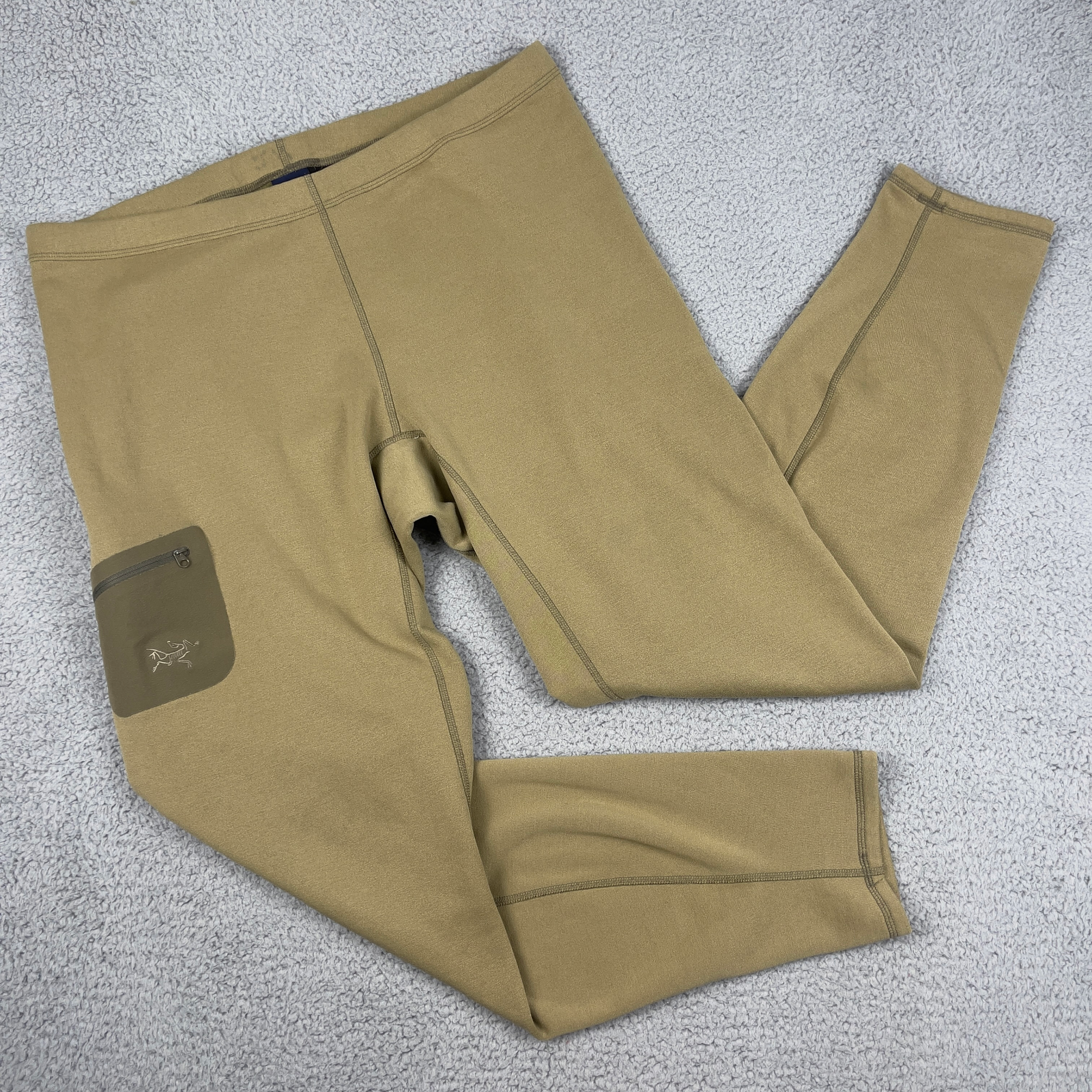 Arc'teryx LEAF Rho Felpa Uomo XL Verde Coccodrillo Gorpcore Outdoor Escursione Logo