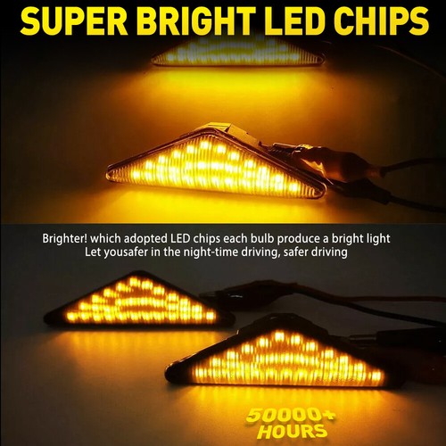 2/4/8x Side Guard LED Flasher light 98AB13K354AA For Ford Falcon XR6 XR8 2008-14 - Picture 3 of 19