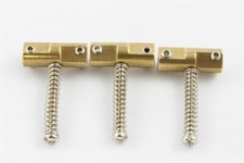 NEW - Set Of 3 Wilkinson Compensated Bridge Saddles For Tele BRASS
