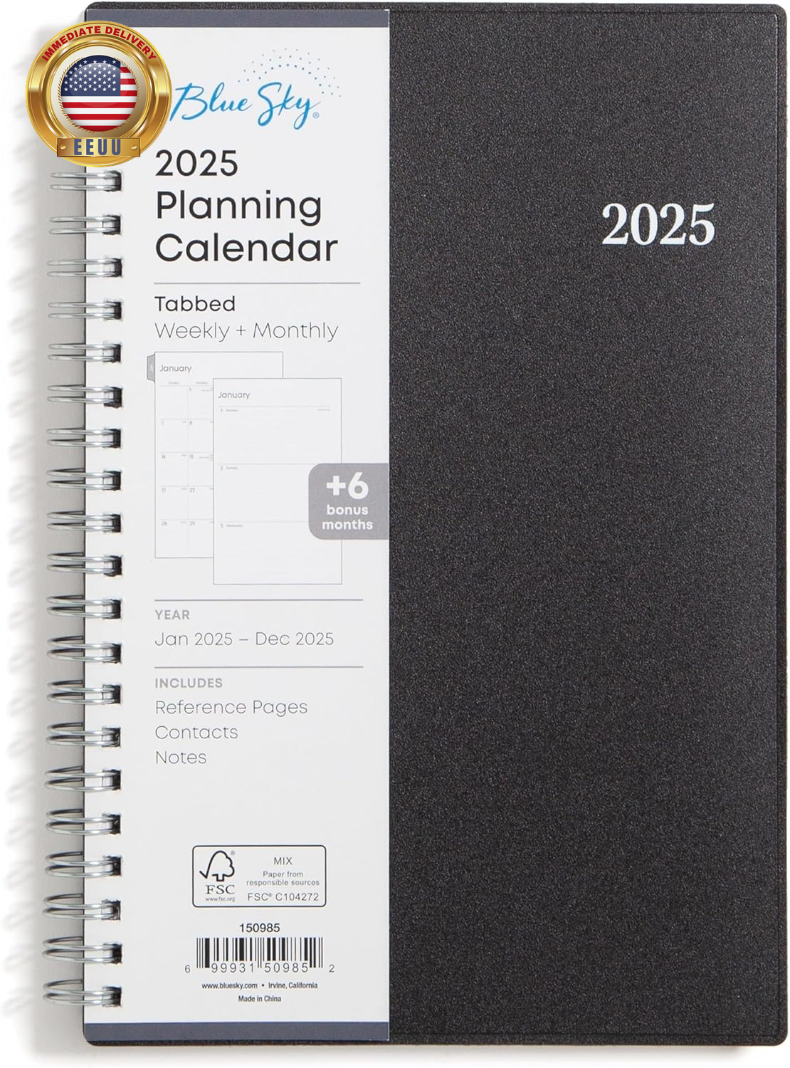2025 Weekly and Monthly Planner, January 2025 - December 2025, 5