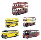 CORGI 1:76 SCALE LOT OF 5 ASSORTED DIECAST PUBLIC TRANSPORT BUSES