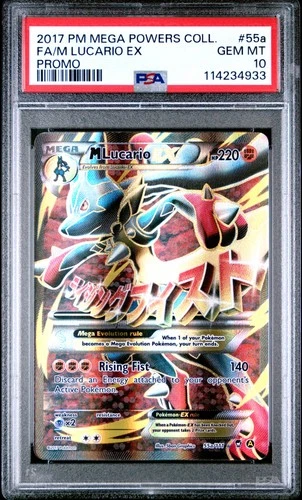 2017 Pokemon Mega Powers Collection M Lucario Ex #55a GEM MT PSA 10