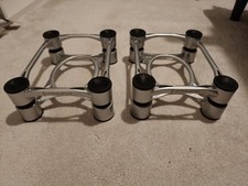 IsoAcoustics Aperta 200 Silver Speaker/Sub Isolation Stands Pair