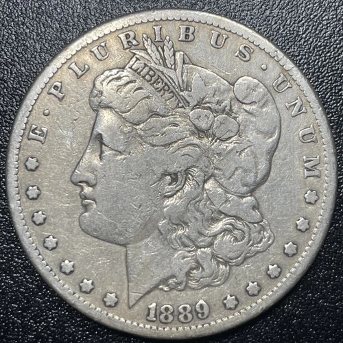 1889-CC Morgan Silver Dollar $1 VF Details Very Fine Cleaned Key Date