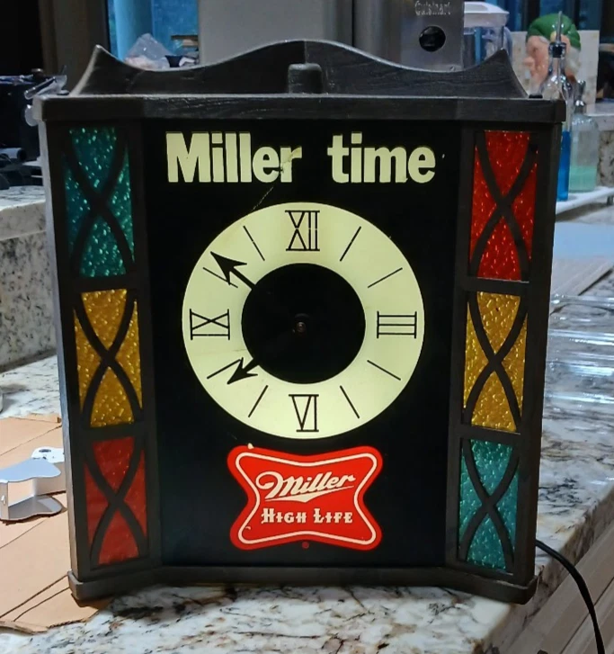 Miller High Life Clock In Collectible Miller Signs & Tins for sale
