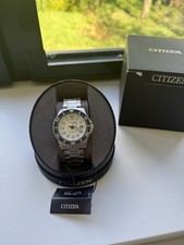 Citizen White Dial Blue Bezel Automatic NJ0171-81A BNWT