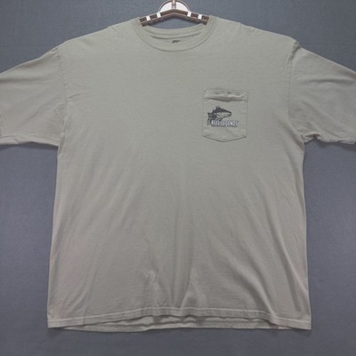 Reel Legends Shirt Adult Extra Extra Large Tan Peformance Fishing Redfish Casual