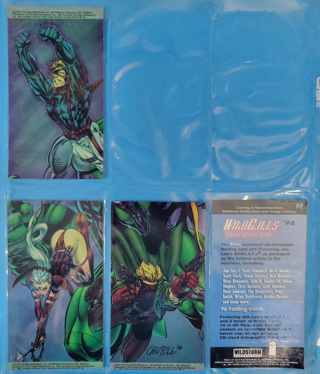 1994 WildCats Wildstorm Chromium Card Set 1-96 Wildstorm Tall w