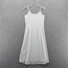 Ming Wang Womens White Slip Dress Size Small Spaghetti Strap Lingerie NEW