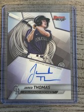 2025 Bowman's Best Refractor Autograph Jared Thomas On Card Auto!