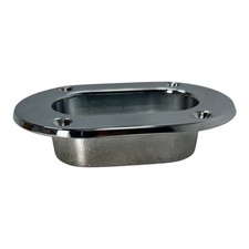 Perko 752-000-chr Marine Chrome Plated Bronze Hawse Hole Plate 6 X 4.25 Oem Perko 752-000-chr Marine Chrome Plated Bronze Hawse Hole Plate 6 X 4.25 Oem