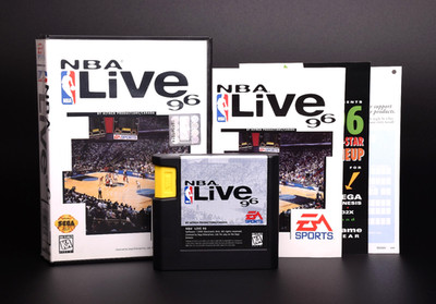 NBA Live 96 Sega Genesis CIB Complete Authentic Reg Card Manual Inserts Tested