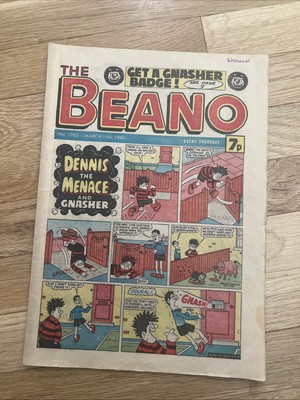 The Beano Comic Weekly Dennis The Menace No #1965 Vintage March 15, 1980