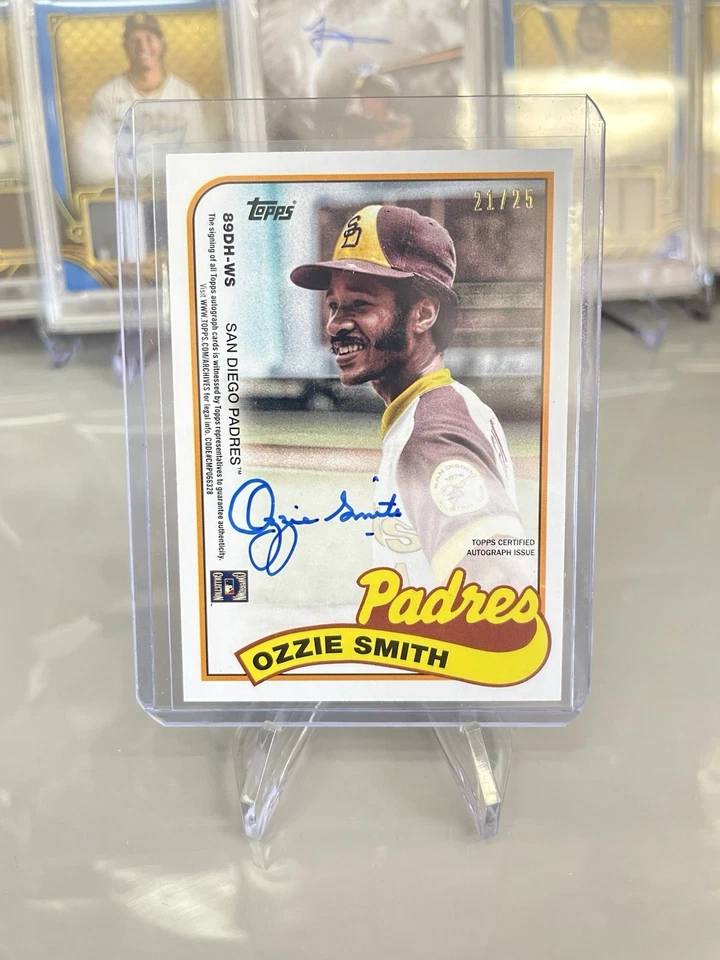 2023 Topps Archives Doubleheaders Dual Autographs Ozzie Smith, Dave Winfield /25 - Image 2 of 3