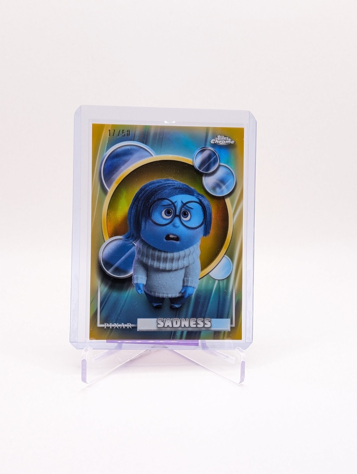 2026 Topps Chrome Disney #172 SADNESS Gold Refractor 17/50 Inside Out BC0124