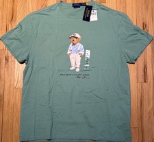 Polo Ralph Lauren Polo Bear T Shirt Green Sz. L NWT