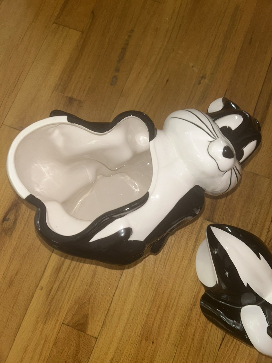 Vintage Pepe Le Pew & Penelope Kiss Cookie Jar Collectible Warner