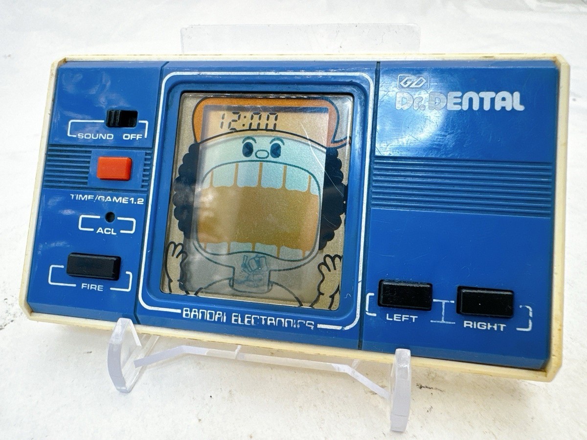 Bandai Dr. Dental 1982 Vintage LCD Handheld Game Tested Working