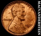 1937-S Lincoln Wheat Cent- Choice Gem Brilliant Uncirculated Luster #J5922