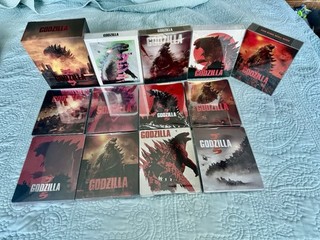 GODZILLA (2014) Steelbook Lot w/Fullslip Manta Lab Blufans 4K Blu ray READ