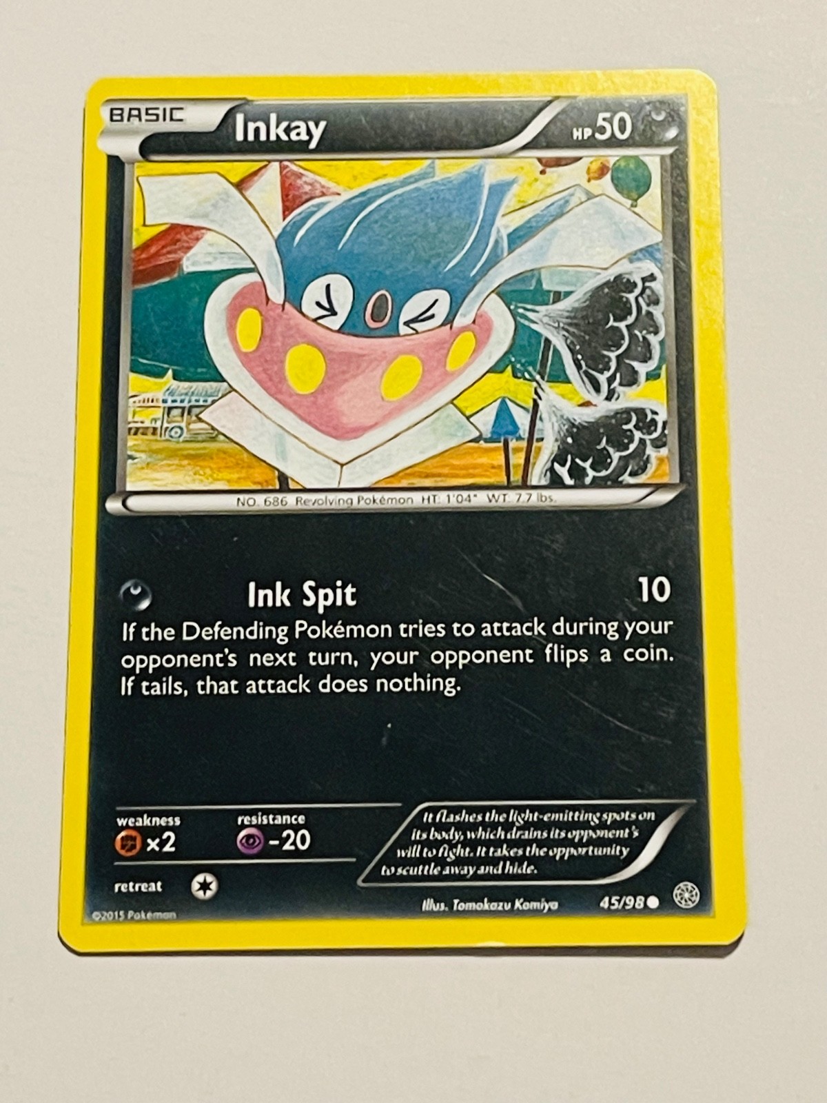INKAY 2015 Pokemon Ancient Origins  Common POKÉMON 45/98