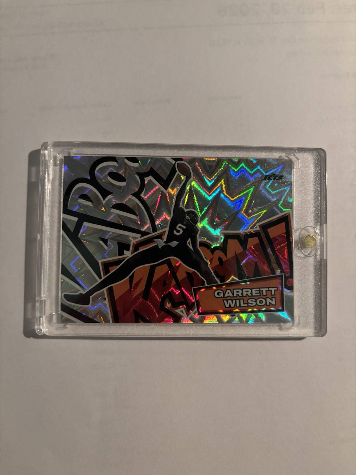 2025 Panini Absolute Football Kaboom! Garrett Wilson #26 New York Jets Insert 