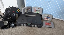 Nintendo 64 N64 Console Bundle with 4 Games , Tested Working