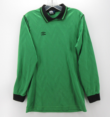 VTG Umbro Goalie Jersey Men Small Green Soccer Goalkeeper Padded