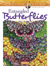 Creative Haven Entangled Butterflies Coloring Book - Paperback / softback NEW Po