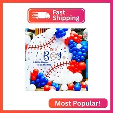 Baseball Theme Baby Shower Backdrop Decorations Gender Reveal Party Decals Baby