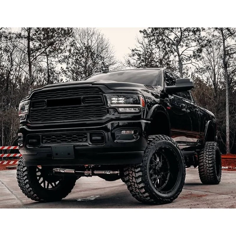 Diamond Black Front Upper Grille Molding Trim For 2019 2020-2024 Ram 2500 3500 - Image 2 of 4