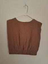 A New Day Top Size Womens Small Sleeveless Brown Color