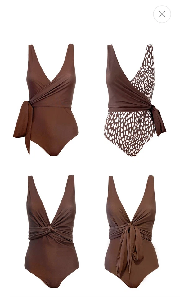 Traje envolvente reversible Baiia Zanzíbar 3 piezas talla US8/AU12 USADO EN EXCELENTE ESTADO Foto 2 de 4