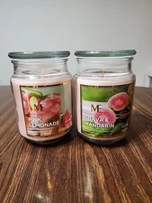 1-Modern Expressions Candle Guava & Mandarin & 1-Pink Lemonade- 18oz Ea
