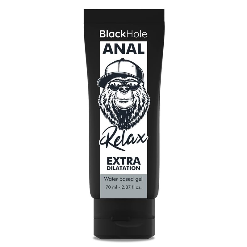Gel lubrifiant Black Hole Relax 70ml à effet relaxant pour le confort intime