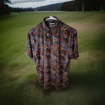 Tattoo Golf Dragon vs Koi Polo Shirt Performance Cool Stretch Mens 3XL 