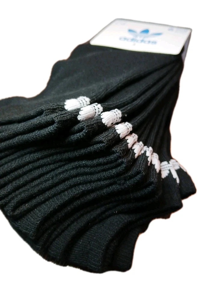 ADIDAS Women's No-Show 6 Pairs Black Socks - Athletic / Sports - Size 5-10 - Image 2 of 3